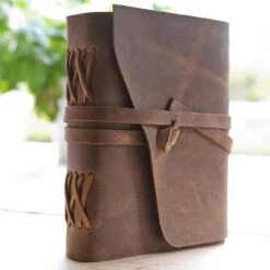 Leather-Bound Handmade Secret Keeping Writing Journal -Knife Sales Store in60652 18888.1564505060