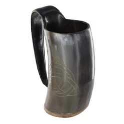 Norse Celtic Tankard Triquetra Trinity Knot Design Drinking Horn Mug -Knife Sales Store in60664 43053.1564505025