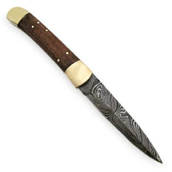 Damascus Lever Lock Delta Ridge Automatic Knife -Knife Sales Store lv1w 27186.1666974573